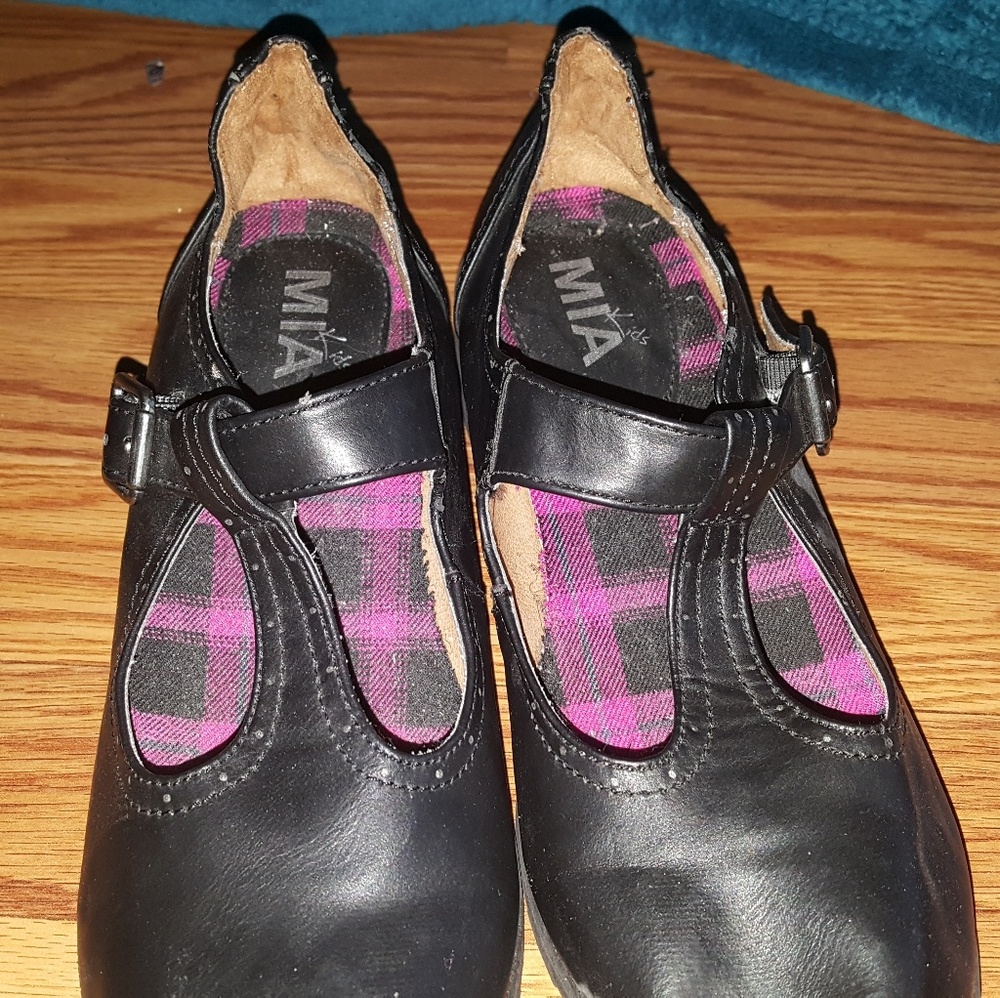 Pair of black shoes